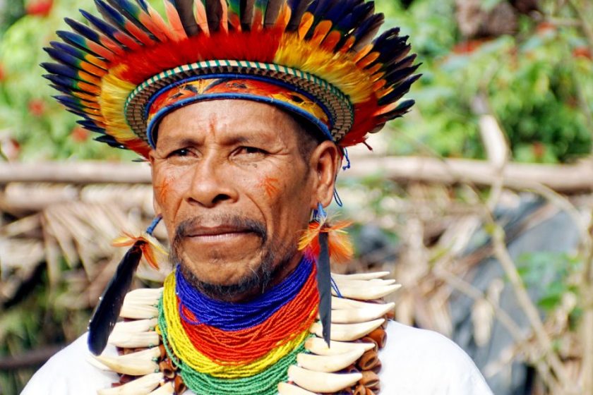 طبيب ساحر أو SHAMAN من إحدى قبائل الأمازون