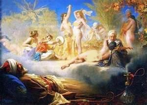 "حلم مؤمن" لوحة للرسام الفرنسي Achille Zo, تصور مشهدا للجنة كما جاء وصفها في القرآن, اللوحة موجودة حاليا بمتحف مدينة Bayonne بفرنسا.